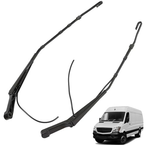 2-Pack Front Left and Right Windshield Wiper Arm Black Replacement for 2004