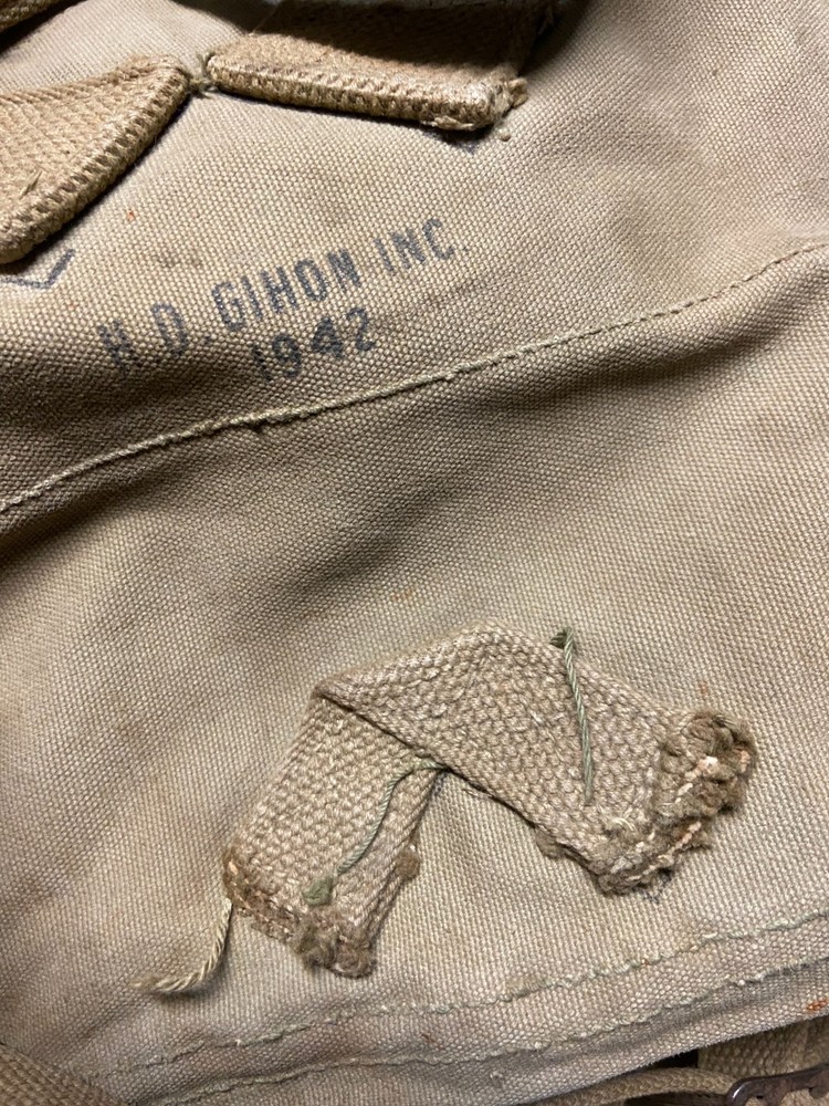 WW2 U.S. Army M1928 Haversack - Dated 1942