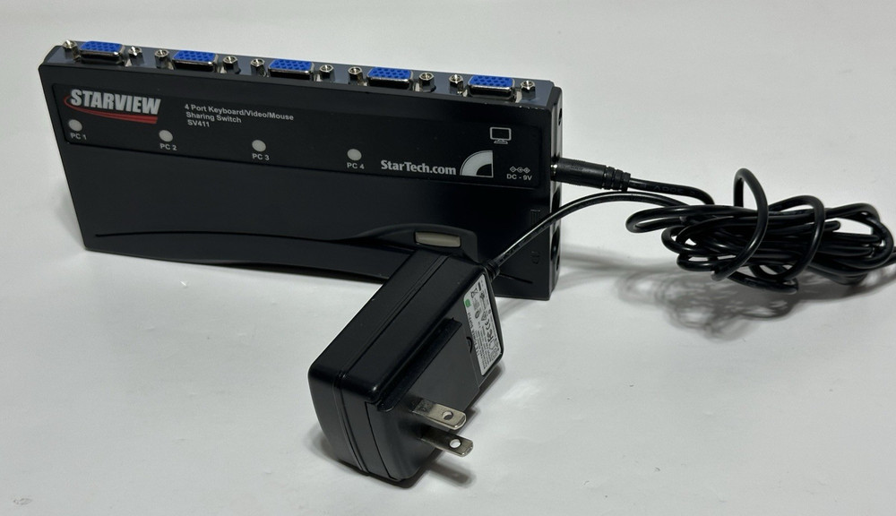 STARTECH Starview 4-Port Keyboard/Video/Mouse Sharing Switch SV411 CBEDE8CEA73