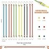 10" Mini Bungee Cord 12pc 6 Colors Adjustable