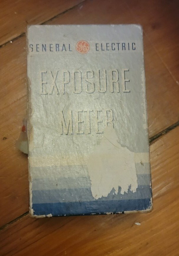 Vintage General Electric Exposure Meter, In Box, With Book