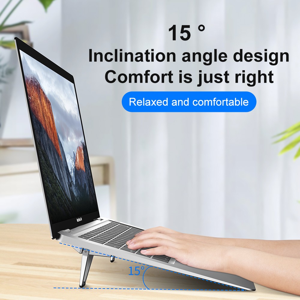 Aluminum Foldable Shield Desktop Stand Mount Holder Bracket for Laptop MacBook