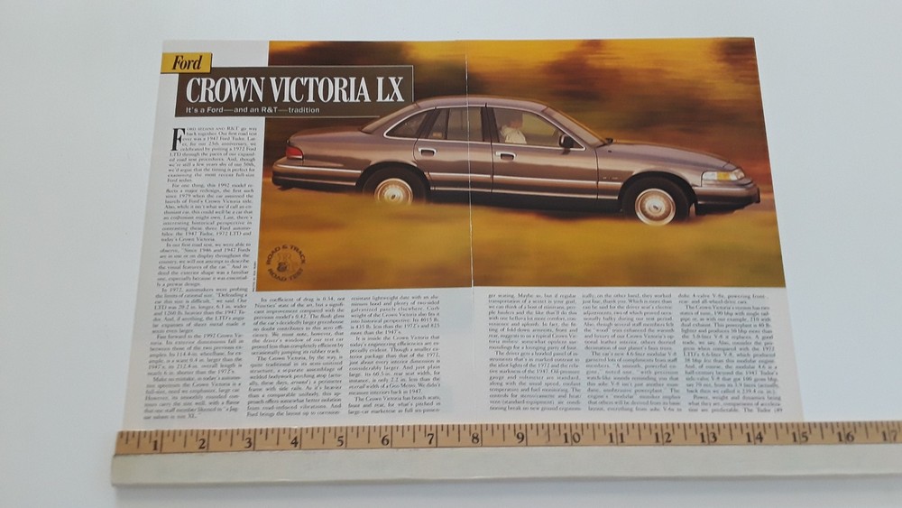 1992 FORD CROWN VICTORIA ORIGINAL ARTICLE