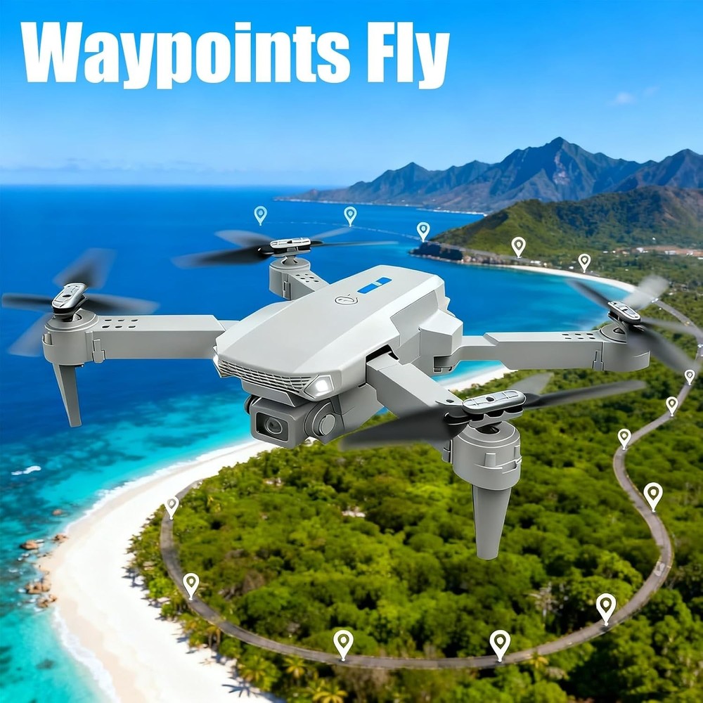 Foldable 4K Camera Drone for Adults WiFi FPV Gesture Control 30Min