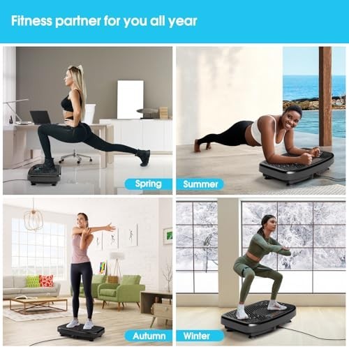 Vibration Plate Exercise Machine for Lymphatic Drainage & Weight Loss - 450 lbs
