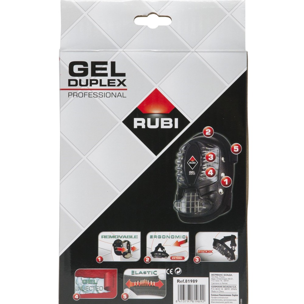 Rubi Tools Gel Duplex Knee Pads- 81989