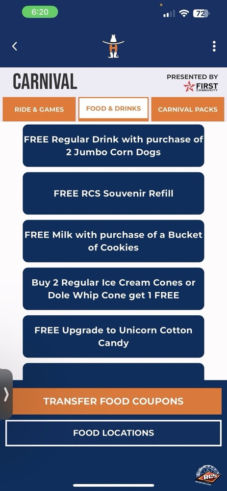 2 Houston Rodeo Carnival Passes