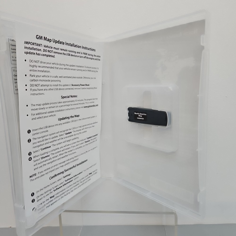 GM 2020 Navigation System Map Update North America Map Data USB