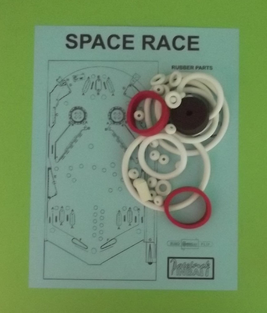 Recel Space Race Pinball Machine Rubber Ring Kit