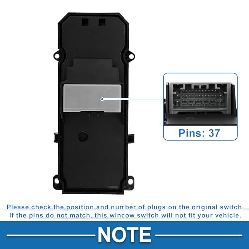 Power Window Switch Front Left Driver Side Window Control Switch for Honda CR