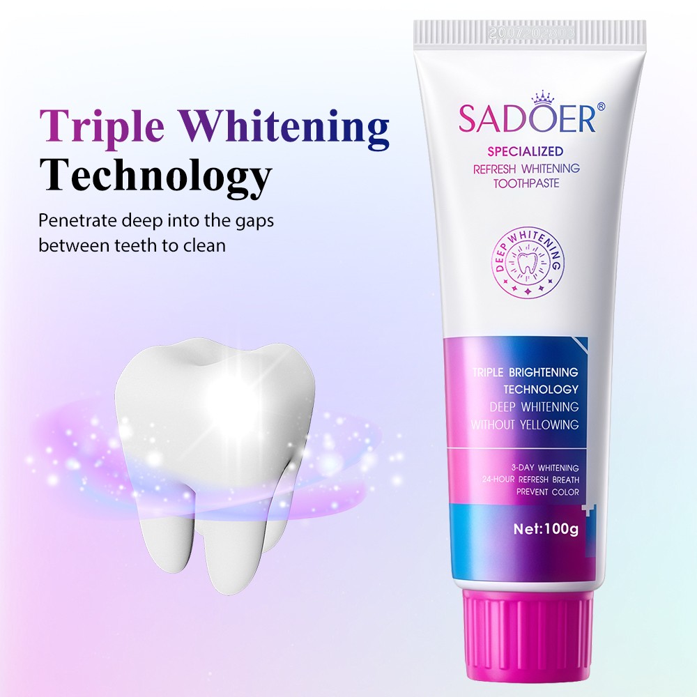 1/2/3pcs Whitening Toothpaste, Tooth Refresh Minty Toothpaste,Teeth Whitening