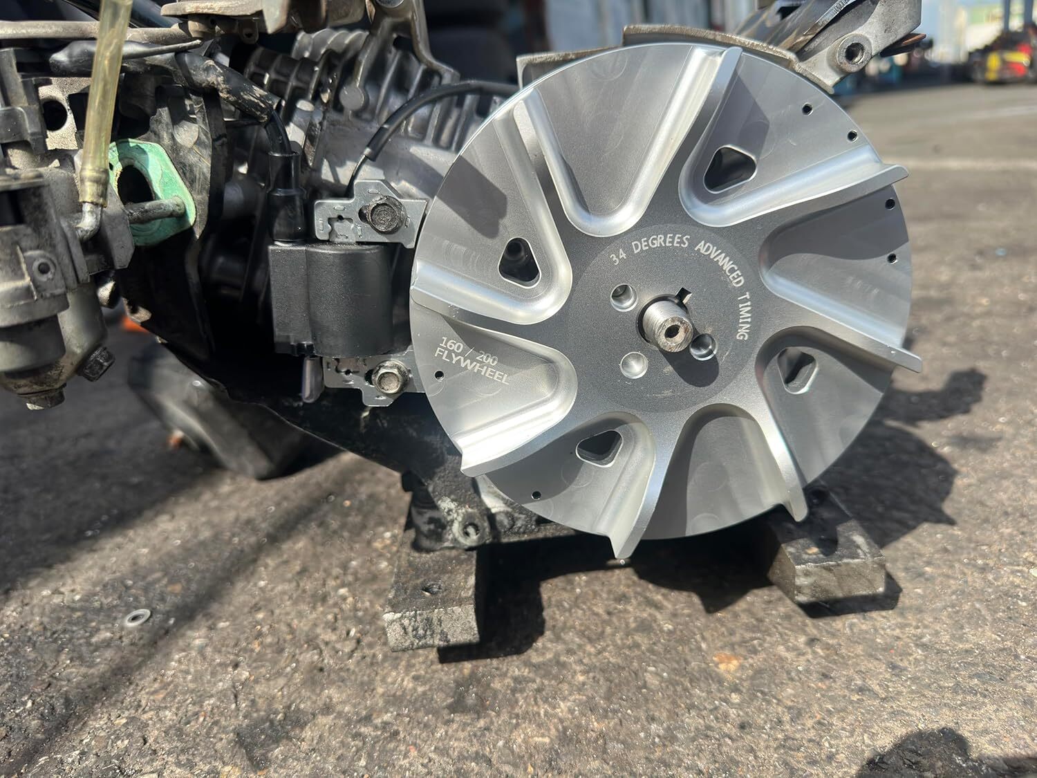 Slipstream Billet Flywheel 3.3 lb For 224cc 212cc GX200 Advance timing 34 Degree