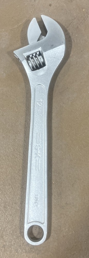 SK Hand Tools 8012 12" Adjustable Wrench S-K NEW