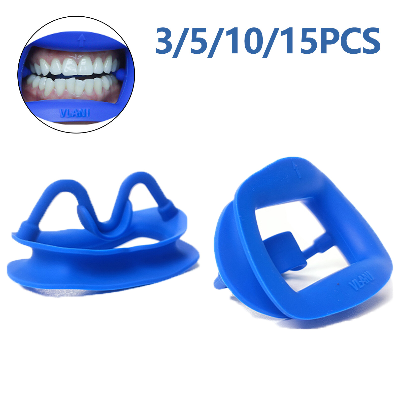 Dental Teeth Whitening Mouth Opener Silicone Cheek Retractor Props Fit for Adult