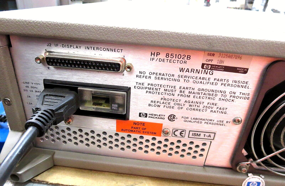 H-P 8510C Network Analyzer (IF Detector) Opt 1BN Powers On No Other Tests Used