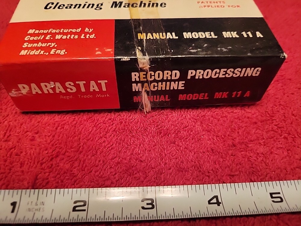 Parastat MK IIA Gramophone Record Cleaning Machine