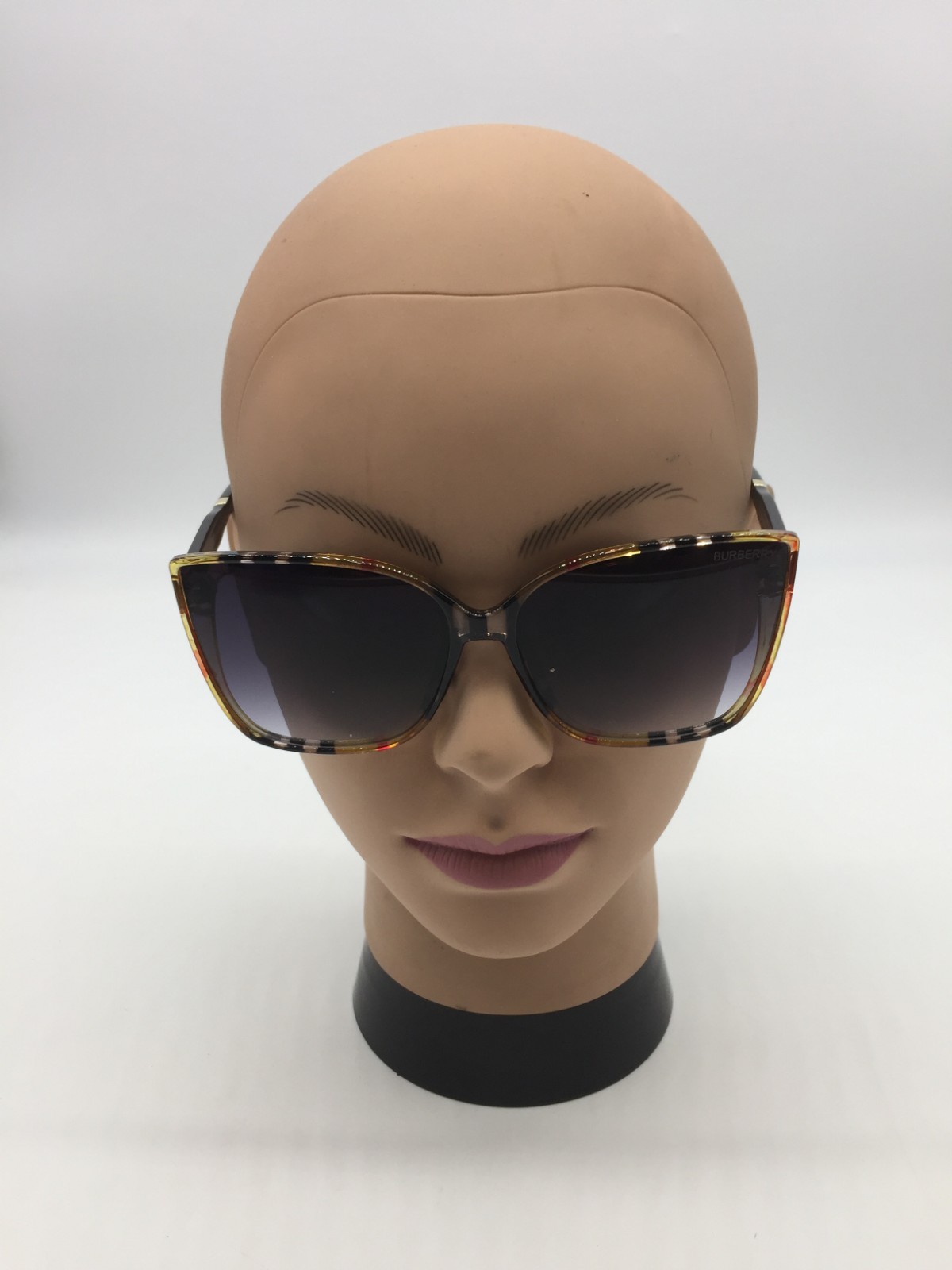 Burberry Multicolor Frame Designer Trendy Sunglasses 56-17-137 Grey Lenses