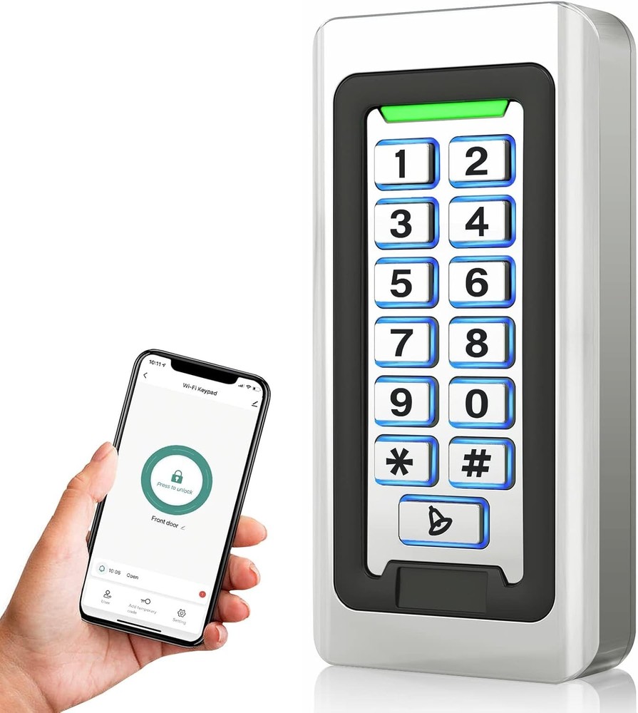Robust Metal Access Control System with Remote Access and Anti-Prying Features