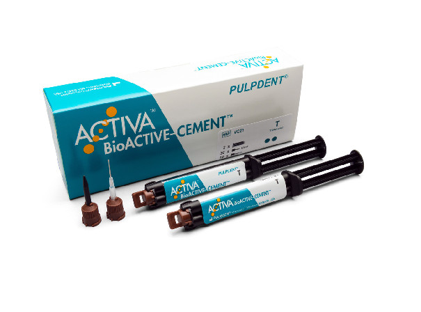 Pulpdent ACTIVA Bio ACTIVE Cement Value Pack: Translucent 2/Pk 5mL syringes