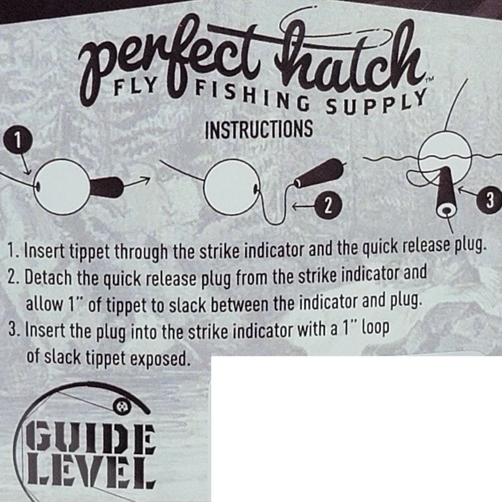 Perfect Hatch Quick Release Strike Indicators - Small Pear Shape - 4 Pack - NEW