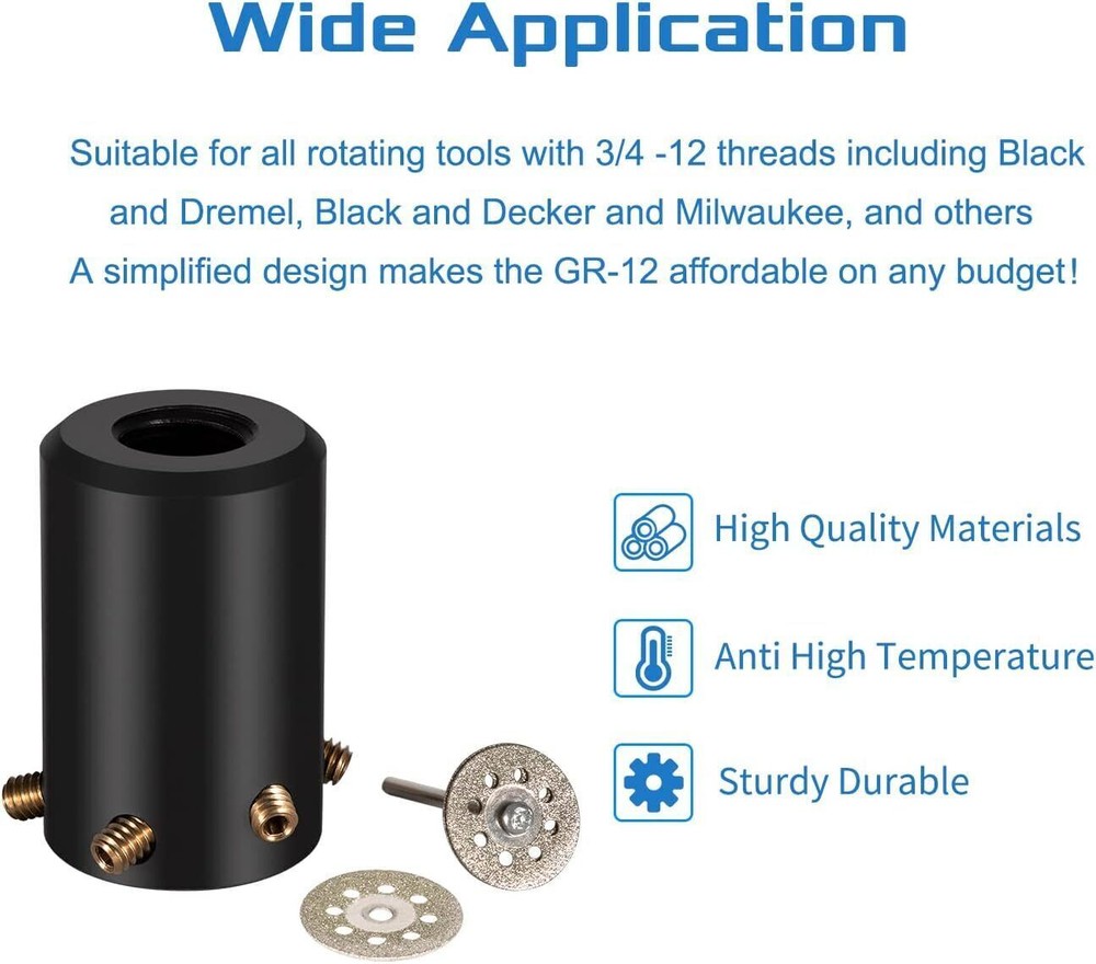 GR-12 TIG Welding Tungsten Electrode Multi-Angle Offsets Sharpener Grinder Head