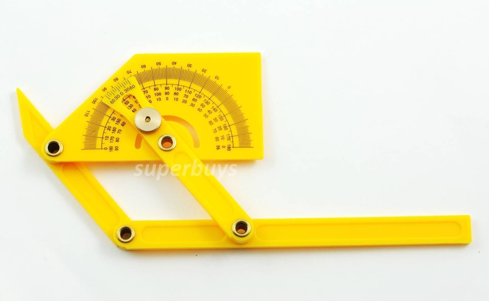 155mm Goniometer Angle Finder Engineering Carpentry Protractor Arm Ruler Gauge