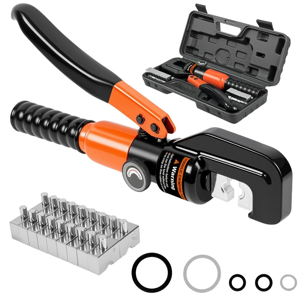 Cupbunny Hydraulic Crimping Tool Kit, Battery Orange