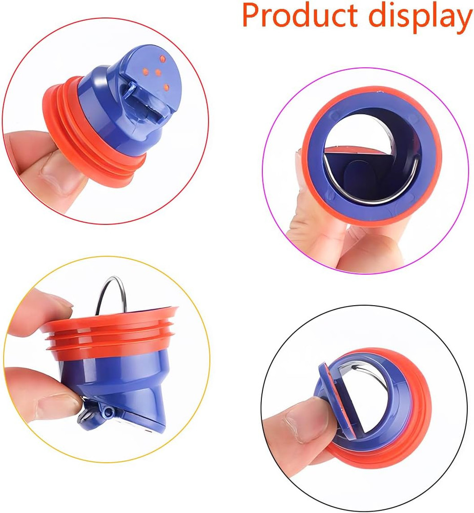 2 PCS Shower Drain Core Plug and Backflow Preventer - Odor Proof, Suitable for 5