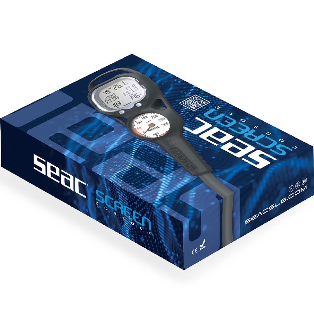 Seac Screen Dive Computer Console w/Pressure Gauge