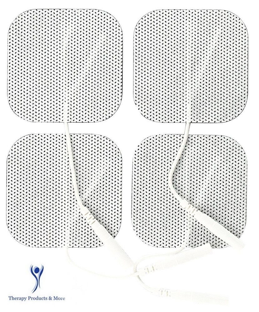 8 Square Replacement Electrode Pads for Bluestone TENS Pulse Massager M010031