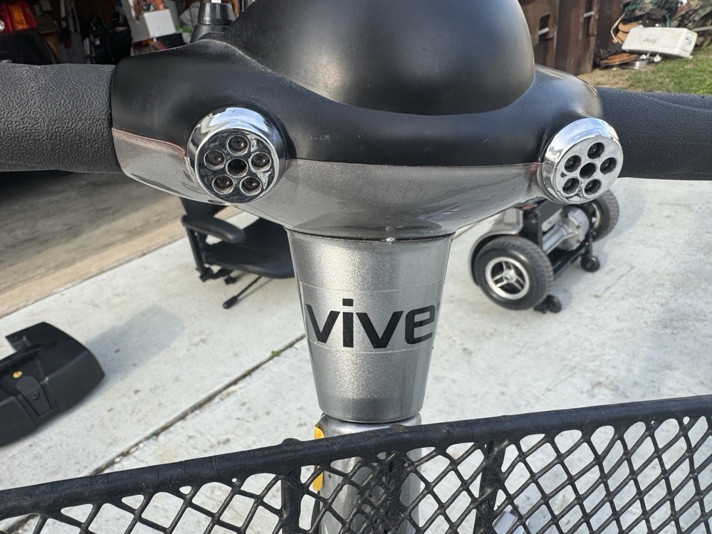 Handle Bars Controls Tilt Control Panel With Key Vive Scooter Silver & More