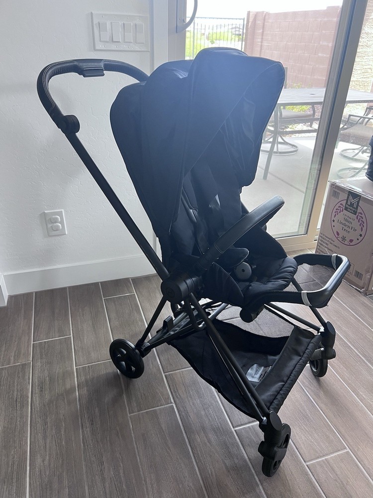 Cybex Mios 3 Stroller, Lux Carry Cot & Insect Net - Matte/Black