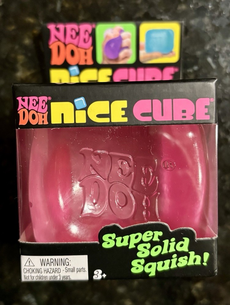 NeeDoh Nice Cubes Super Solid Squish (PINK)