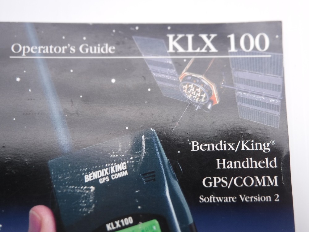 Allied Signal KLX 100 Operator's Guide Software Version 2