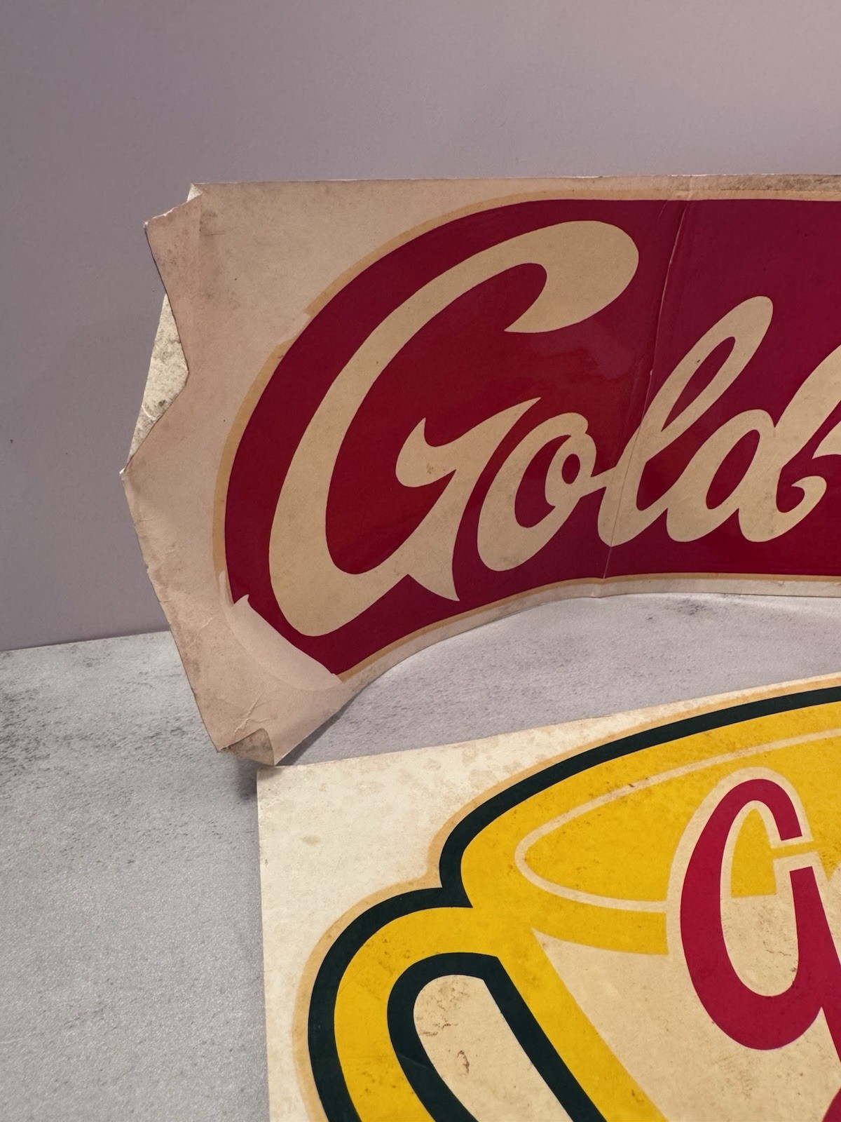 Original Sun drop, Gold-en Cola Advertisement Lot Decal Retail Stickers