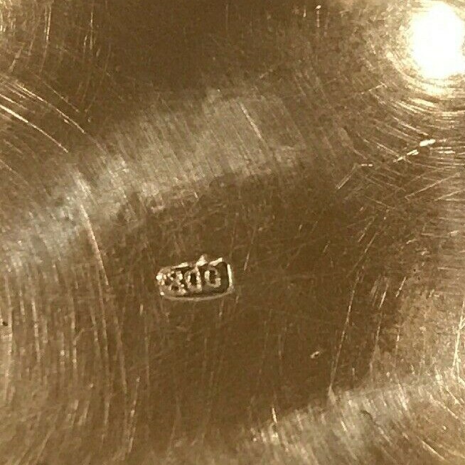 Antique 800 Silver Footed Dish
