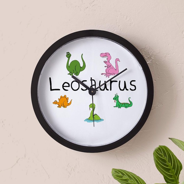 CafePress Leosaurus 10" Wall Clock (124018432)