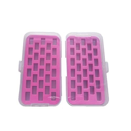 Bobbin Box Organizer Sewing Machine Holder Contains 28 Bobbins Storage 2 Pack