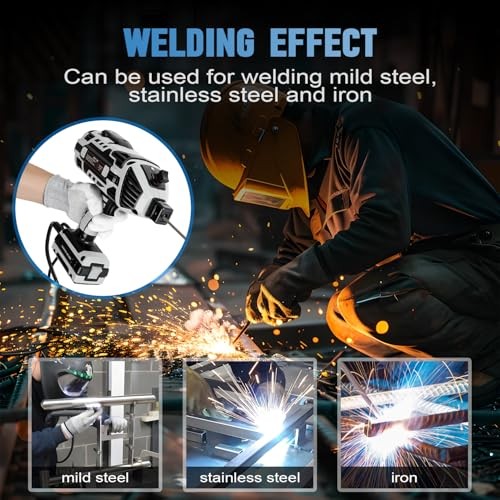 Portable Welding Machine, 110V IGBT Inverter Handheld Welder, 6 Variable