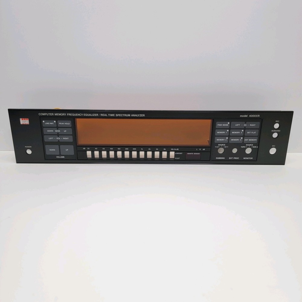 EXCELLENT - ORIGINAL FRONT PANEL REPLACEMENT PART - BSR 4000XR EQ Equalizer