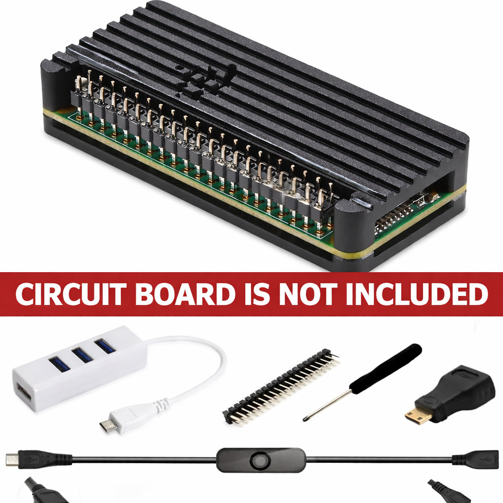 Raspberry Pi Zero 2 W Case Kit with Raspberry Pi Zero 2 W Case Power Supply