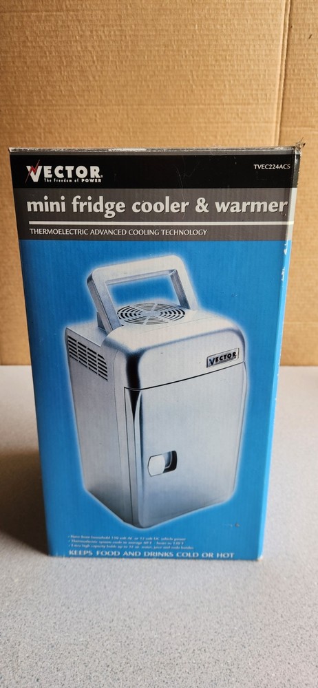 Vector Mini Fridge Cooler and Warmer 12 Volt & 110 Volt for Auto & Home