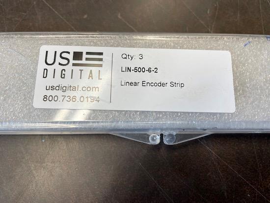 LOT OF 3 US DIGITAL LIN-500-6-2 LINEAR ENCODER STRIP