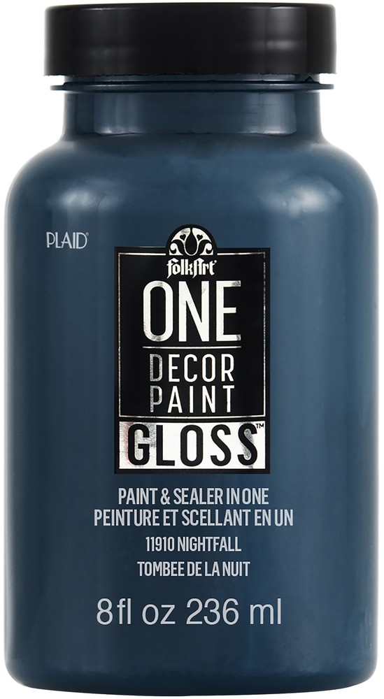 FolkArt ONE Decor Gloss Paint 8oz-Nightfall