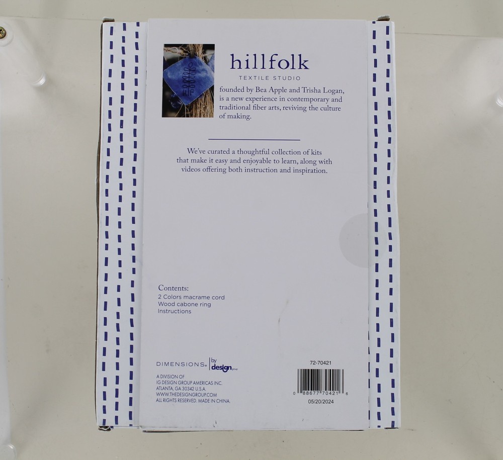 New Hillfolk Feather Macrame Kit - by Dimensions by design