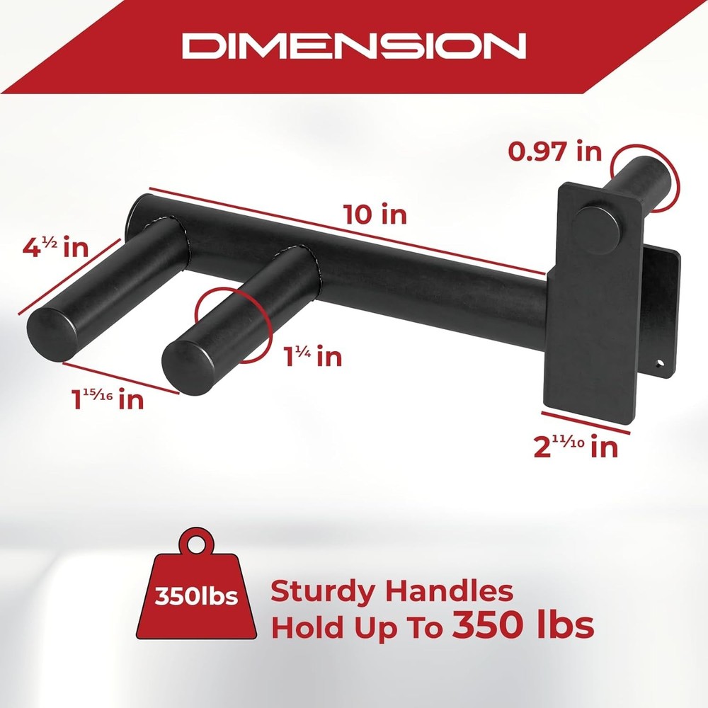 Heavy Duty Dip Bar Attachments for Power Racks - Maximize Your Workout