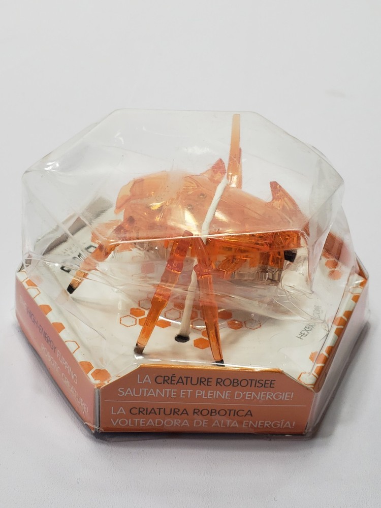 2017 HEXBUG Scarab Orange Micro Robotic Creature NEW Sealed Hex Case 19182BB