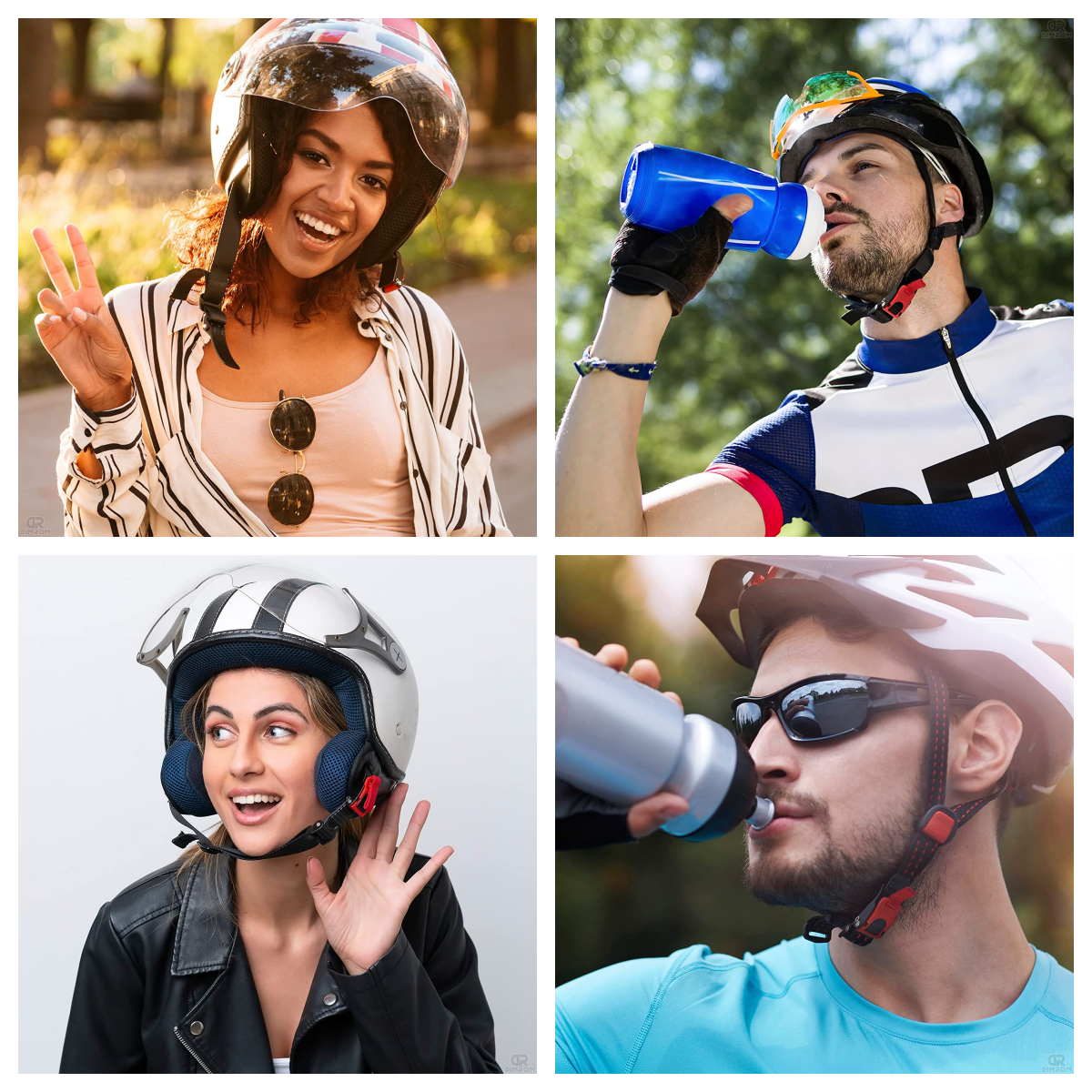 3Set Motorcycle Bike Helmet Chin Strap Safety Buckle Clip Quick Release Buckle