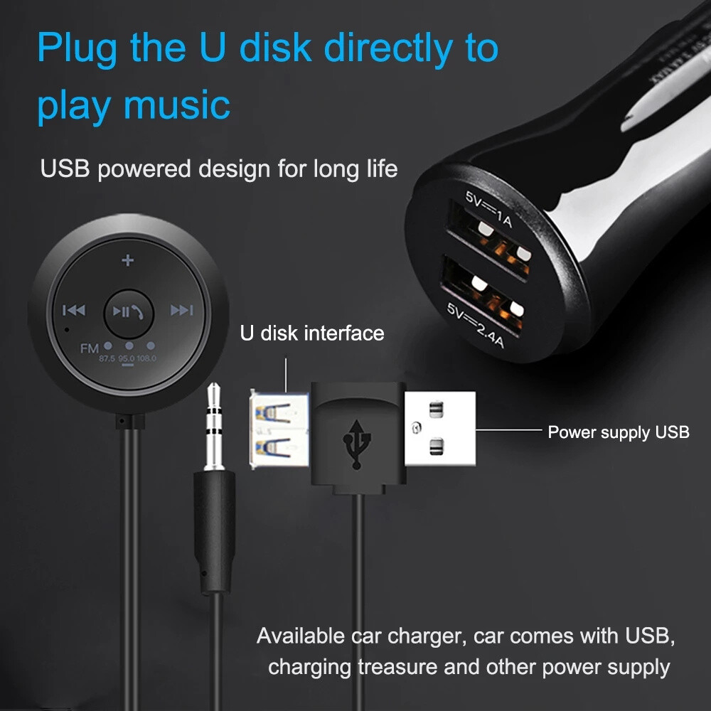 Car MP3 Player Wireless Bluetooth FM AUX Transmitter Handsfree Receiver Adapter