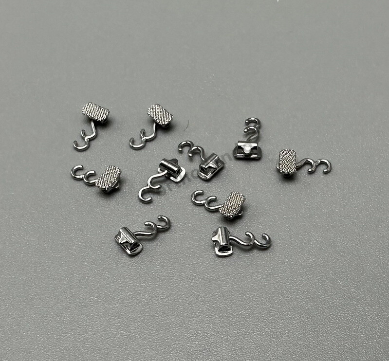 10pc/bagDental Orthodontic Crimpable Hooks Multi-Function Long Curved Left Right